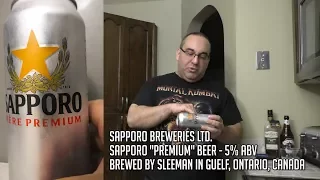 Sapporo Premium Beer Review - Drinking In Canada