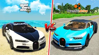 GTA 5 POLICE BUGATTI VS BEAMNG BUGATTI | WHICH IS BEST?