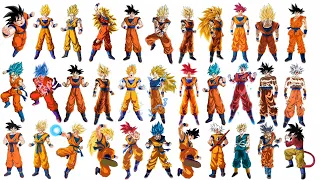 Evolution Of Goku All Forms (DBZ/DBS/DBGT/SDBH) | CharlieCaliph