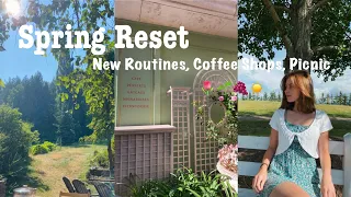 Spring Reset 🌱🌷 | New Routines, Coffee Shops, Picnic and Cleaning