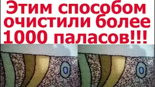 КАК ПОЧИСТИТЬ ПАЛАС  ДО ИДЕАЛЬНОГО СОСТОЯНИЯ Более 1000 паласов  спасены благодаря этому способу