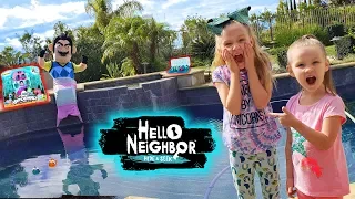 Hello Neighbor in Real Life Mermaid! Hatchimals Colleggtibles Mermal Magic Toys Scavenger Hunt!