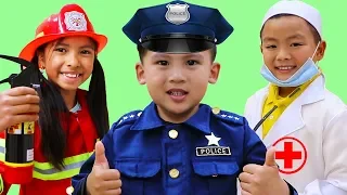 Jobs Career & Professions Song | Wendy & Friends Pretend Play Nursery Rhymes Kids Songs