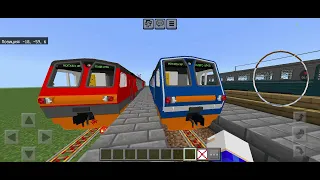 Обзор на поезда в Minecraft PE