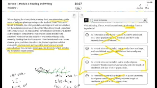 Digital SAT: Bluebook Test 2 Reading & Writing Module 2 (Hard Version)