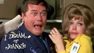 Jeannie Catches Tony Kissing Mrs. Bellows! | I Dream Of Jeannie