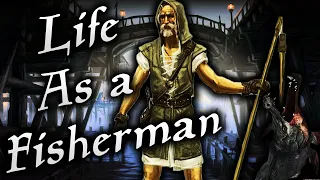 Skyrim Life as a Fisherman Episode 1 | Argonian Dock Worker