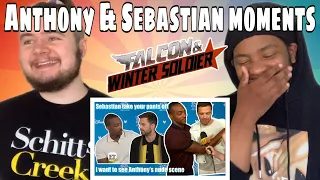 Anthony Mackie and Sebastian Stan being married for 8 minute straight REACTION