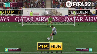 FIFA 23 Argentina vs Belgium | 2022 World Cup Final | Penalty Shootout | PS4 Pro [4K HDR]