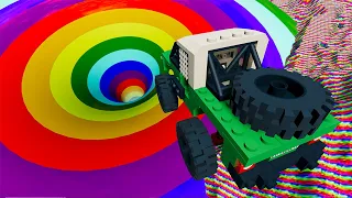 Top 50 Random Lego Car Jumps & Crashes -  BeamNG.Drive