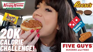 FITGIRL CHEAT DAY #6 | 20,000 calorie challenge!