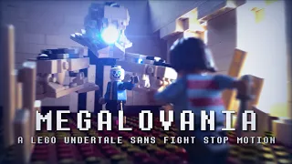 LEGO SANS FIGHT [MEGALOVANIA Undertale Stop Motion Fight Animation]