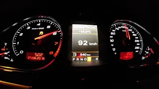 Audi RS6 C6 5.0 V10 TFSI acceleration 0-200km/h.