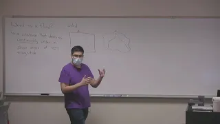 Fluid Mechanics lecture: Introduction to Fluids