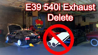 BMW E39 Muffler Delete V8 sound AWESOME