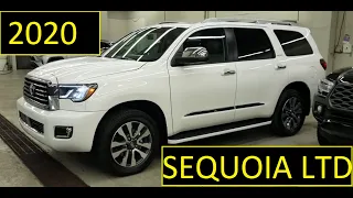 2020 Toyota Sequoia Limited Review of Features and walk around.