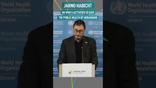 Jarno Habicht, WHO’s Representative in Ukraine - on activities to save public health of Ukrainians