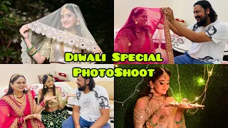 BTS 💜 Diwali Festival special Photoshoot of Bindass Kavya & Mummy | Nail Art Extension kiya