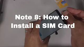 Galaxy Note 8: How to Install SIM Card and Memory Card