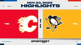 NHL Highlights | Flames vs. Penguins  - November 23, 2022