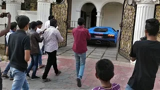 First Lamborghini Aventador S Crazy Reactions - INDIA(Hyderabad)