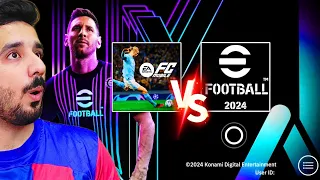 Playing e-FOOTBALL 2024 For The First Time (FC Mobile vs e-FOOTBALL)🔥