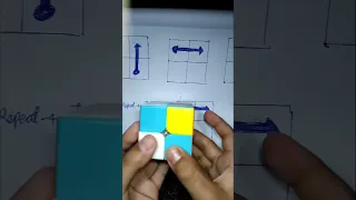 😱2/2 Rubik's cube solve 4 steps#short