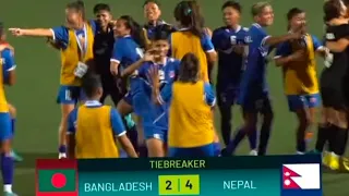 Bangladesh vs Nepal Match Tie Breaker। Fifa Women's Friendly 2023
