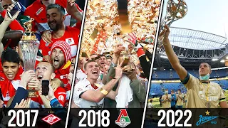 ⚽ All Russian Premier League Winners (Champions) 1991 - 2022 ⚽