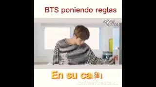 bts poniendo reglas en su casa