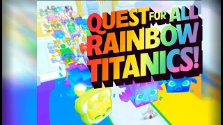 FINDING ALL RAINBOW TITANIC PETS! 🔓 Also How Does Daycare work? 😍 #petsim99