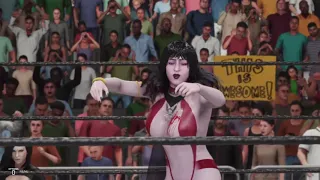 WWE 2K19 Selene vs. Vampirella vs. Bloodrayne - Requested Falls Count Anywhere Elimination Match