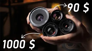 Cheap vs Expensive Lenses | What Lense to Choose? 7Artisans, Fujinon, Meike