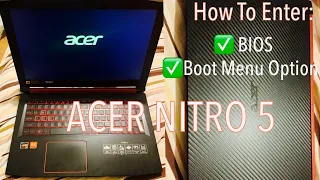 Acer Nitro 5 ∆ How To Enter Bios Configuration Settings & Boot Options ∆USB Boot Key