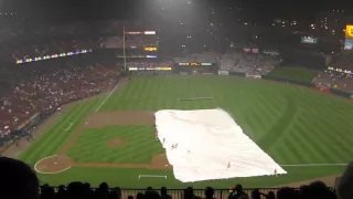 Lightning at Busch Stadium