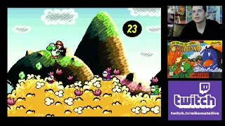 Super Mario World 2: Yoshi's Island (Super Nintendo) Mike Matei live stream