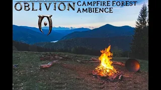 all’s well - oblivion elder scrolls with campfire forest ambience [1 hour] [ASMR] 🍂🦉🌌🔥