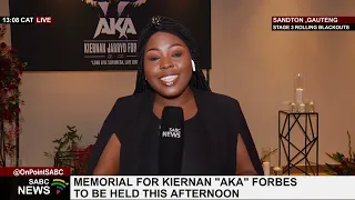 Kiernan "AKA" Forbes memorial service taking place at the Sandton Convention Centre