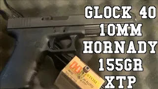 WOW SURPRISING RESULTS!!! Glock 40 10mm Hornady 155gr XTP Review