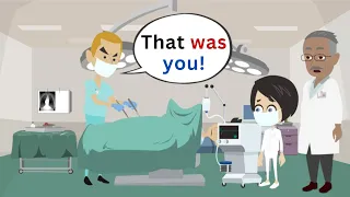 Lisa FARTS in the HOSPITAL! | Basic English conversation | Learn English | Like English