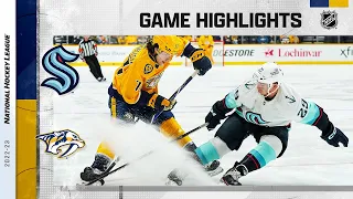 Kraken @ Predators 3/23 | NHL Highlights 2023