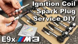 Spark Plug and Ignition Coil Service for BMW E90 E92 E93 M3 S65 Engine