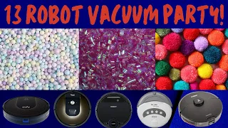 13 ROBOT VACUUM PARTY! - FOAM BALLS, CONFETTI, AND POMPOMS