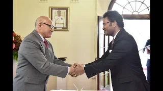 Fijian President officiates at the commissioning of Fiji's new High Commissioner to Australia