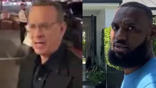 LeBron James Reacts To Tom Hanks Yelling At Paparazzi
