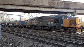 thrashtastic BR 37424'Avro Vulcan XH558' & BR 37401'Mary Queen Of Scots' on RHTT passing crown point