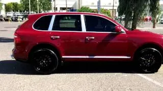Porsche Cayenne S, Cayenne Red, Custom Stereo - Walk Around and Review