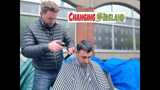 Barber Bob on why he cuts hair on wet Dublin streets for homeless people