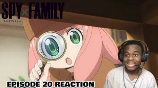 DETECTIVE ANYA ON THE CASE!!! | Spy x Family Season 1 Part 2 Episode 20 Reaction!!!