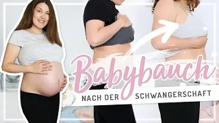 Babybauch nach der Schwangerschaft/Geburt – VORHER NACHHER